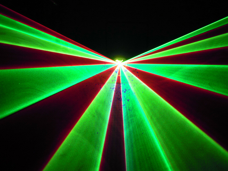 光学式 レッド、グリーン、イエロー3カラーレーザーライト（レーザービーム）300mw