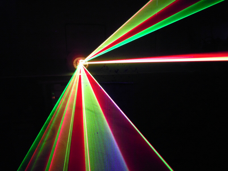 光学式 レッド、グリーン、イエロー3カラーレーザーライト（レーザービーム）300mw